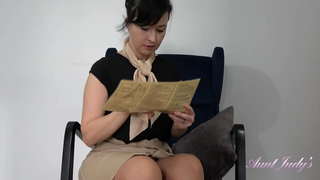 Big Tit MILF assistente di volo Wanilianna - Upskirt, Mutandine e Calze