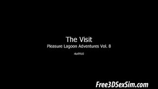 دو سبز بالوں والی 3D ویڈیو شیئرنگ ایک studs مشکل مرگا