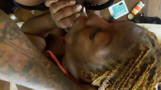 Sloppy Deepthroat ຫົຈາກ້ນ bbw