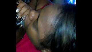 Ébano gata chupa grosso pau negro