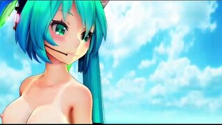 Miku Append സെക്സി നഗ്ന നൃത്തം MMD