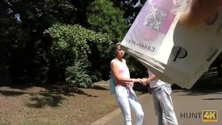 HUNT4K. Savršeno obrijanu picu i čvrsto dupe došao u ruke lovac